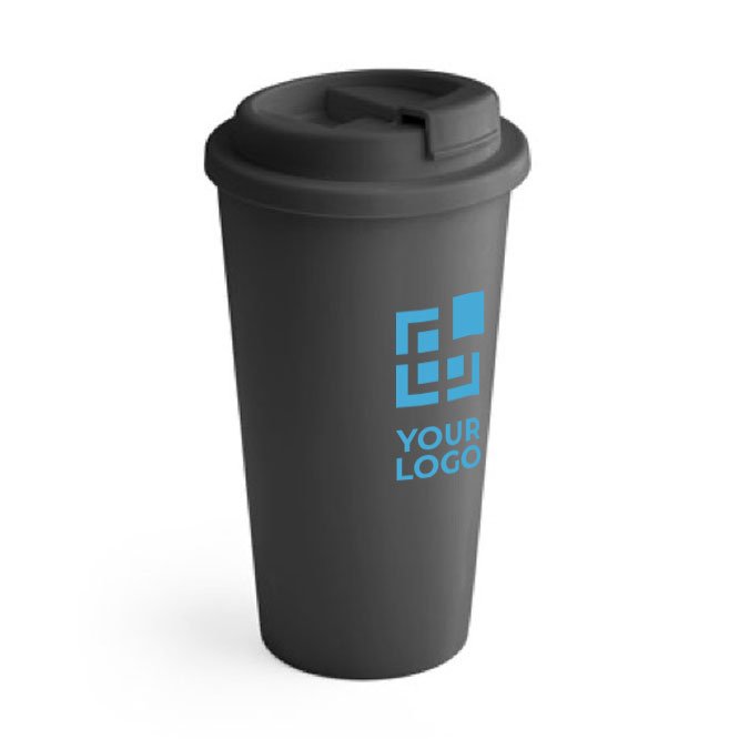 Tazas take away de plástico grandes de doble pared y 500ml Large