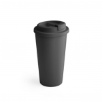 Tazas take away de plástico grandes de doble pared y 500ml Large color negro