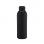 Botella termo de acero inoxidable con acabado mate 500ml Spring color negro