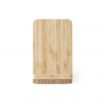Cargador con soporte para el móvil y portalápices de bambú Desk color natural primera vista