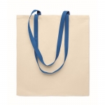 Bolsas baratas personalizadas de algodón color azul real 3