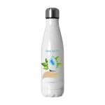 Botella Ice Sublim 500ml color Blanco imagen con logo