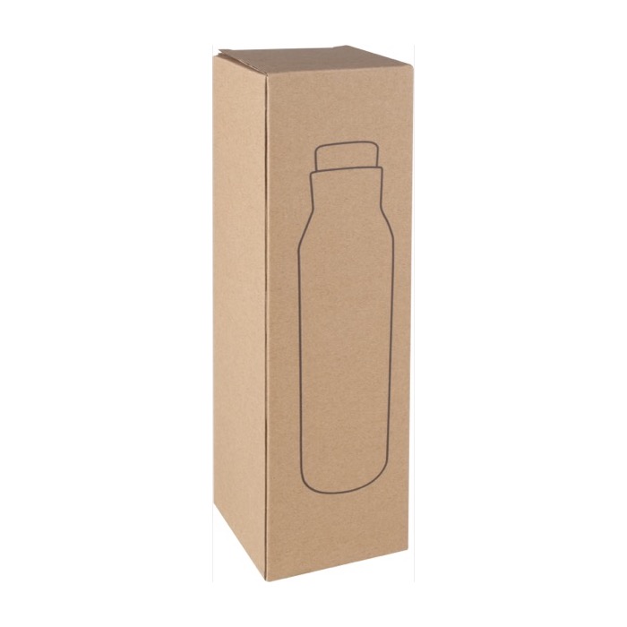 Botella publicitaria de acero con tapón de corcho 600ml Avenue Park color negro primera vista Botella publicitaria de acero con tapón de corcho 600ml Avenue Park color negro primera vista