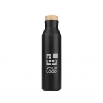 Botella publicitaria de acero con tapón de corcho 600ml Avenue Park vista principal