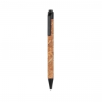 Bolígrafo promocional de corcho color negro 5