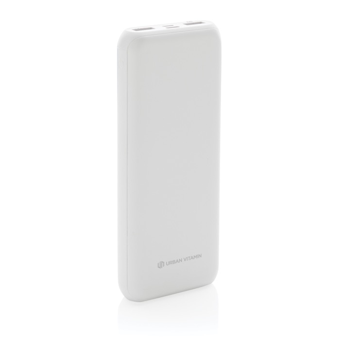Powerbank de larga duración y carga rápidas de 20.000 mAh Pasadena color blanco Powerbank de larga duración y carga rápidas de 20.000 mAh Pasadena color blanco