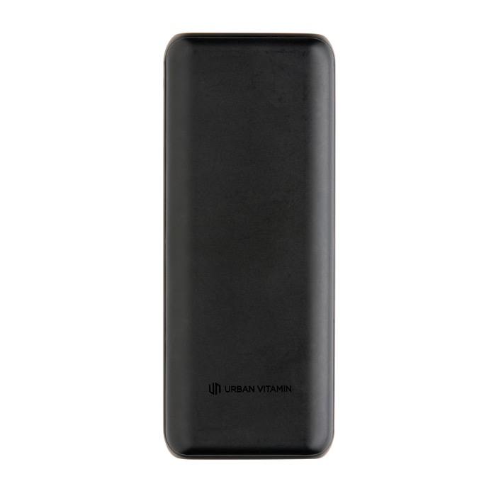 Powerbank de larga duración y carga rápidas de 20.000 mAh Pasadena color negro segunda vista Powerbank de larga duración y carga rápidas de 20.000 mAh Pasadena color negro segunda vista