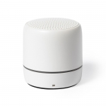Altavoz BT 5.0 de materiales reciclados con LED exterior Recyclo color blanco primera vista