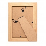 Portafotos de madera rectangular con logotipo de 10x15cm Wood color natural sexta vista