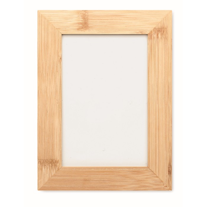 Portafotos de madera rectangular con logotipo de 10x15cm Wood color natural cuarta vista Portafotos de madera rectangular con logotipo de 10x15cm Wood color natural cuarta vista