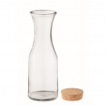Botella grande de vidrio con tapón de corcho 1L Crystal Corkcap color transparente tercera vista