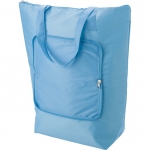 Bolsa nevera personalizada barata de poliéster 210T Fresh color azul claro segunda vista