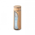 Termo personalizable de acero y bambú con infusor 440ml Natura color natural sexta vista
