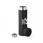Termos personalizados con termómetro LED e infusor 470ml Touch color negro imagen con logo 5