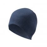 Gorro de invierno personalizable unisex elástico RPET Sweden color azul marino tercera vista