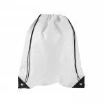 Mochila de cuerdas no tejida 80 g/m2 color blanco 1