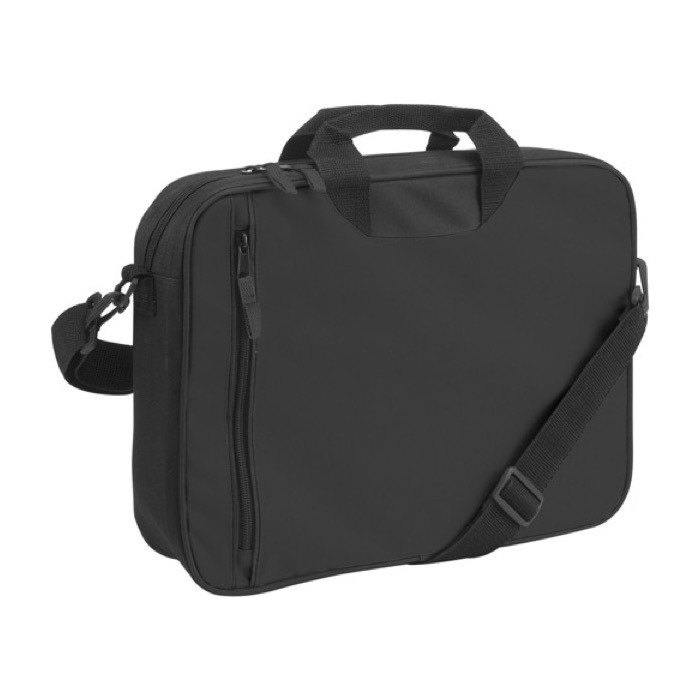 Portadocumentos para empresas con asa y bandolera Congress color negro segunda vista