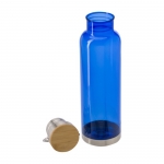 Bidones personalizados de tritán con tapa de bambú y asa 800ml Clip color azul real cuarta vista