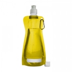 Botellas de agua publicitarias plegables baratas 420ml Rebel color amarillo primera vista