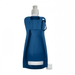 Botellas de agua publicitarias plegables baratas 420ml Rebel color azul primera vista