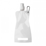 Botellas de agua publicitarias plegables baratas 420ml Rebel color blanco primera vista