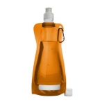 Botellas de agua publicitarias plegables baratas 420ml Rebel color naranja primera vista