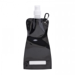 Botellas de agua publicitarias plegables baratas 420ml Rebel color negro primera vista