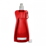 Botellas de agua publicitarias plegables baratas 420ml Rebel color rojo primera vista
