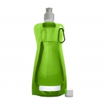Botellas de agua publicitarias plegables baratas 420ml Rebel color verde claro primera vista