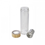 Botella de vidrio con infusor y doble pared 420ml TeaBoo XL color marrón undécima vista