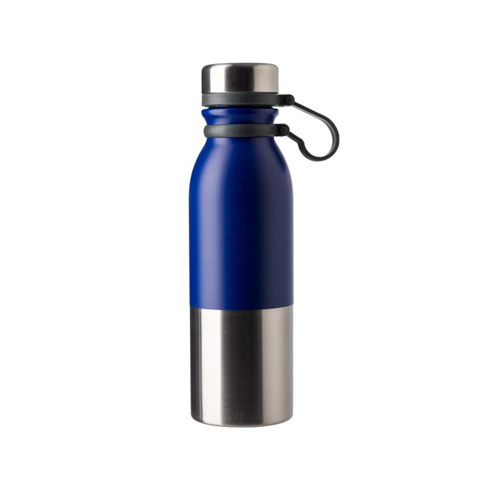 Botella termo personalizada antigoteo bicolor 600ml DoubleTwist color azul primera vista Botella termo personalizada antigoteo bicolor 600ml DoubleTwist color azul primera vista
