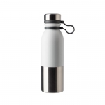 Botella termo personalizada antigoteo bicolor 600ml DoubleTwist color blanco primera vista