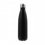 Botella de acero inoxidable aislada al vacío color negro 7