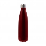 Botella de acero inoxidable aislada al vacío color rojo 3