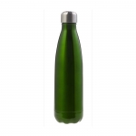 Botella de acero inoxidable aislada al vacío color verde 5