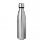 Botella de acero aislada al vacío con tapón metálico 500ml Satin color plateado primera vista