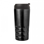 Taza con función termo y forma geométrica 300ml Trilliant Colors color negro cuarta vista