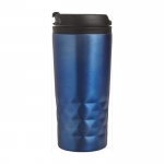 Taza con función termo y forma geométrica 300ml Trilliant Colors color azul quinta vista