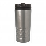 Taza con función termo y forma geométrica 300ml Trilliant Colors color plateado segunda vista