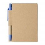 Minilibretas recicladas con bolígrafo A7 hojas a rayas EcoPocket color azul claro primera vista