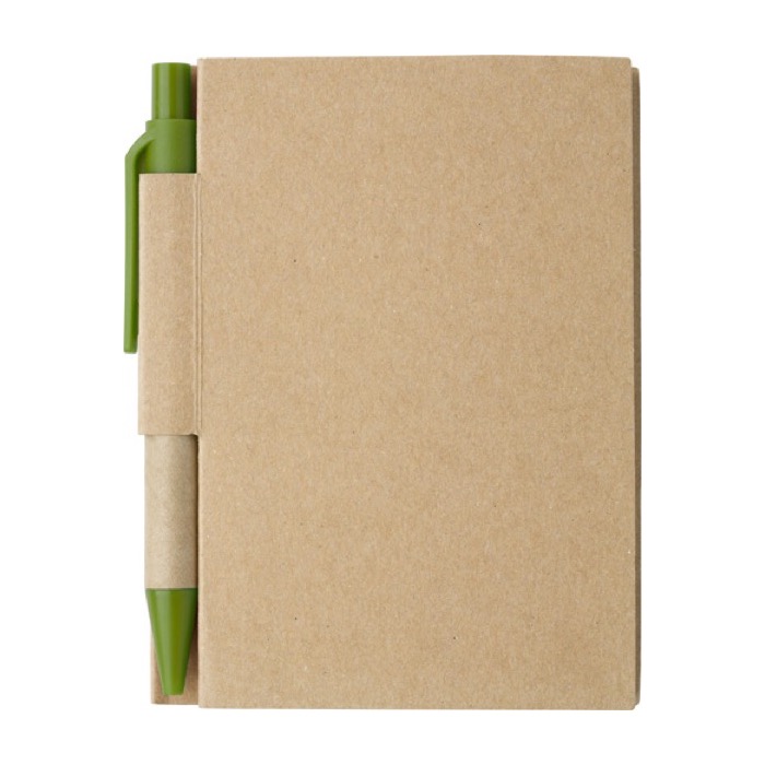 Minilibretas recicladas con bolígrafo A7 hojas a rayas EcoPocket color verde claro primera vista Minilibretas recicladas con bolígrafo A7 hojas a rayas EcoPocket color verde claro primera vista