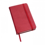 Cuadernos de bolsillo barato en color vivo A6 hojas a rayas Notes color rojo tercera vista
