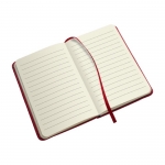 Cuadernos de bolsillo barato en color vivo A6 hojas a rayas Notes color rojo cuarta vista