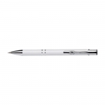 Bolígrafos para grabar de aluminio color blanco 1