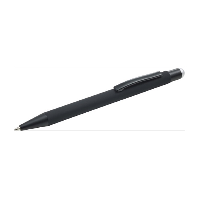 Bolígrafo con logo grabado a láser con el color del puntero Laser color plateado sexta vista