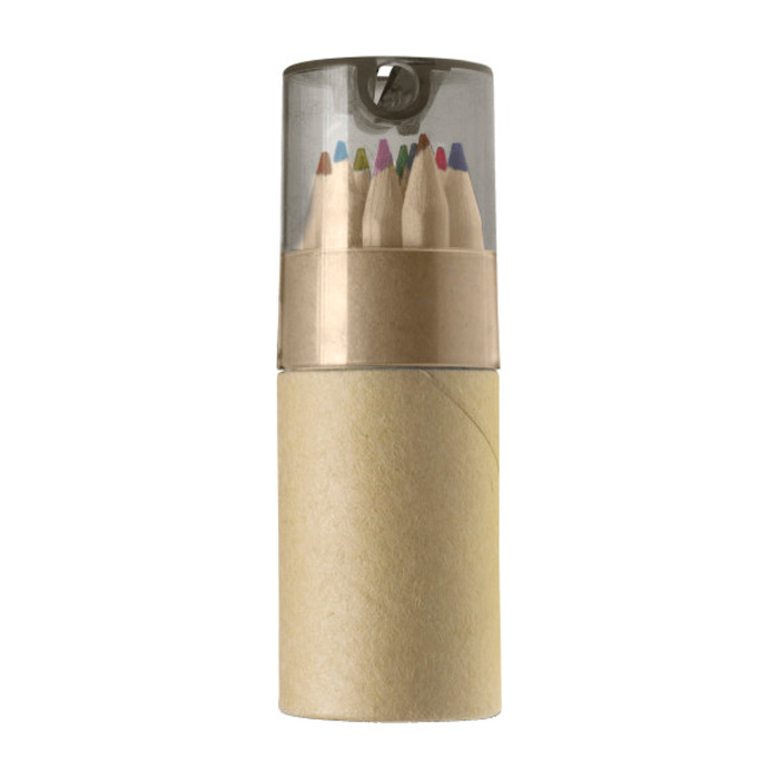 12 Lápices infantiles de colores con tapa con sacapuntas Combi color negro primera vista 12 Lápices infantiles de colores con tapa con sacapuntas Combi color negro primera vista