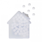 Caramelos de publicidad en forma de casa color blanco 1