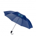 Paraguas publicitarios pequeños plegables con funda Ø94 Basic color azul marino vista de impresión
