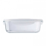 Fiambrera de vidrio transparente con tapa hermética 1000ml Crystal color transparente tercera vista