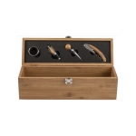 Set de vino personalizado en caja de bambú promocional Semillon color madera décima vista